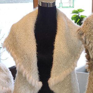 Love Token Fur Trim Open-Front Luxury BOHO Cascade Vest